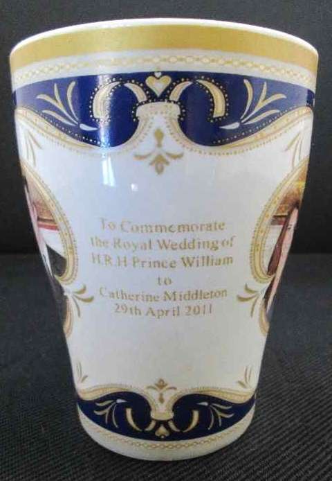 Commemorative Royal Wedding Of Prince William And Catherine Middleton Cup -Royal Crest