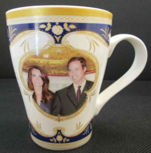 Commemorative Royal Wedding Of Prince William And Catherine Middleton Cup -Royal Crest
