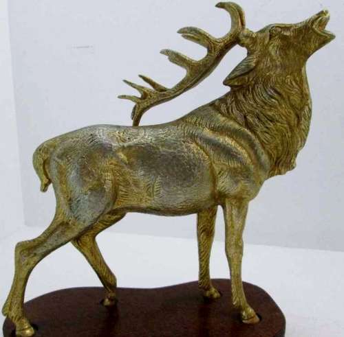 Fantastic Metal Reindeer Bookends - 29cm/23cm/9cm - Heavy! 2,8kg each
