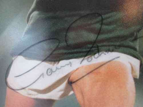 Autographed Gary Teichmann Picture, Framed, Signed On Glass - 41cm/32cm