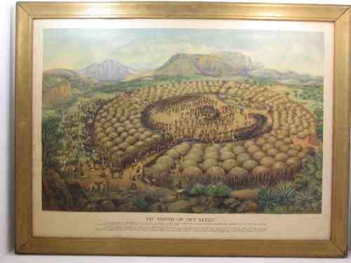 Die Moord Op Piet Retief Print, Con Burton - Framed - 63cm/83cm