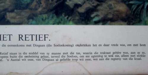 Die Moord Op Piet Retief Print, Con Burton - Framed - 63cm/83cm