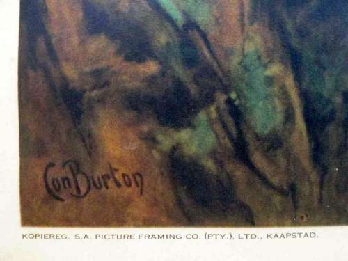Die Moord Op Piet Retief Print, Con Burton - Framed - 63cm/83cm
