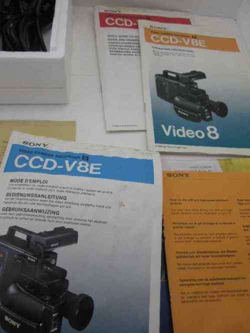 Vintage Sony Video 8 CCD Movie Camera + Case And ALL Accessories - Mint