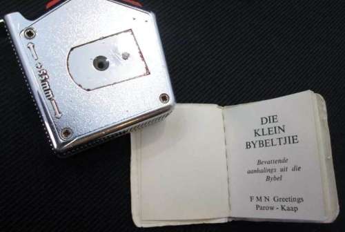 Die Klein Bybeltjie - FMN Greetings, Parow, Cape Town - Miniature Bible (Extracts) - 5,5cm/4,5cm