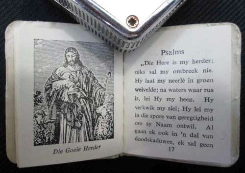 Die Klein Bybeltjie - FMN Greetings, Parow, Cape Town - Miniature Bible (Extracts) - 5,5cm/4,5cm