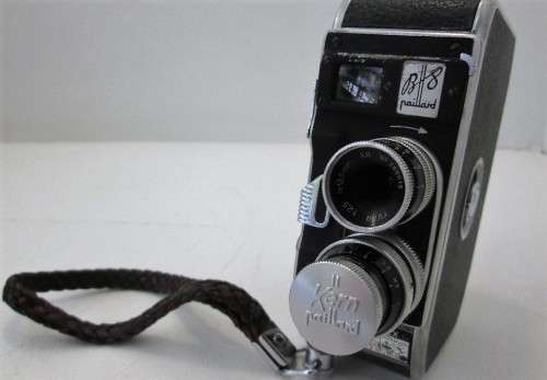 Vintage 1953 Bolex Paillard B-8 8mm Movie Camera + Weston Master II Light Meter + Unused Kodak Film