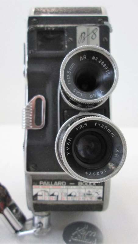 Vintage 1953 Bolex Paillard B-8 8mm Movie Camera + Weston Master II Light Meter + Unused Kodak Film