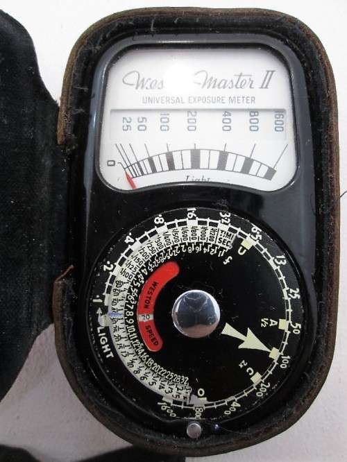 Vintage 1953 Bolex Paillard B-8 8mm Movie Camera + Weston Master II Light Meter + Unused Kodak Film