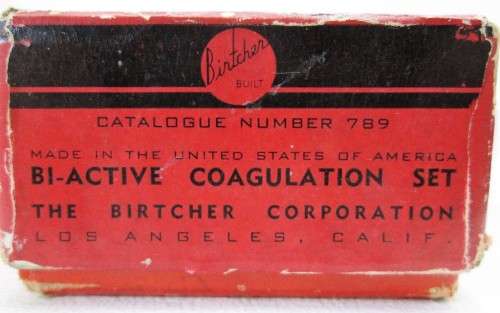 1950's Bakelite Vintage Birtcher Corporation Hyfrecator + 3X Bi-Active Coagulation Sets