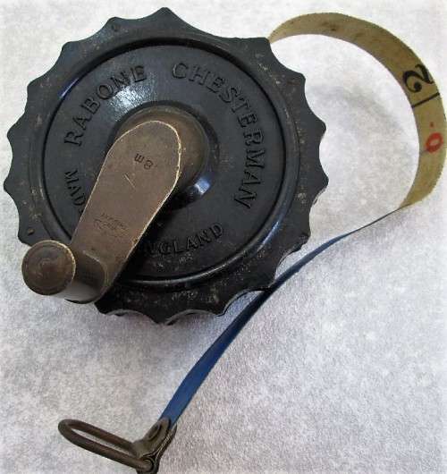 Rabone Chesterman 8M Vintage Bakelite & Brass Tape Measure