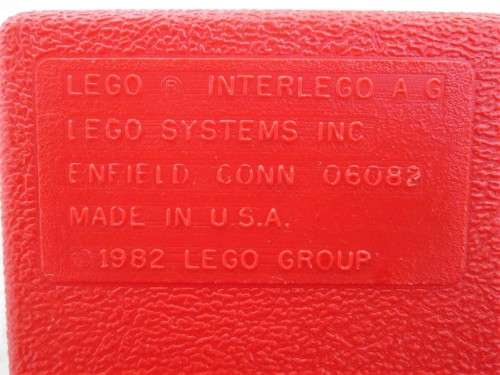 Vintage Lego 1982 Red Storage Container Box Interlego With 130+ Pieces