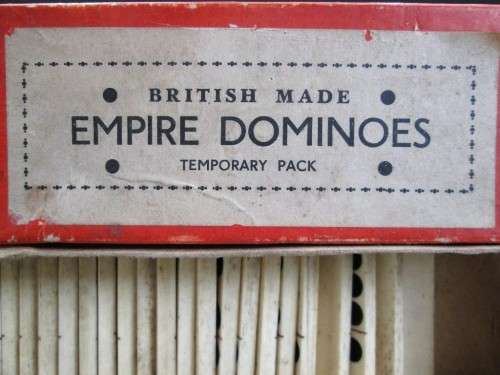 British Made Empire Dominoes Temporary Pack Bone Dominoes (28)