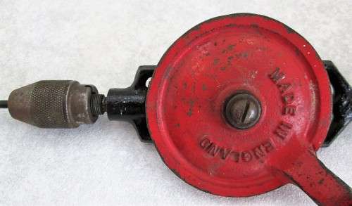 Beautiful Vintage Hand Drill - Made In England - Length 36cm