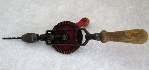 Beautiful Vintage Hand Drill - Made In England - Length 36cm