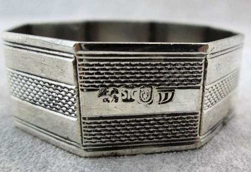 Engraved Sterling Silver Serviette Holder - 4,7cm/1,6cm - 22g
