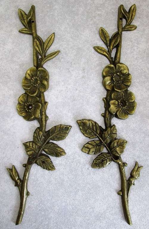 Beautiful Vintage Brass Furniture Decor - 34cm/9,5cm