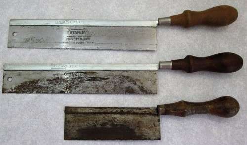 3X Stanley Saws, Including 15 Point Saw