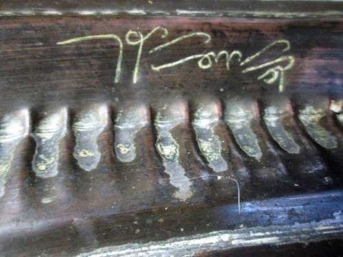 Very Large Old Copper Engraved Plate, Signed In 2 Places - Diameter 77,5cm, Weight 5,4kg