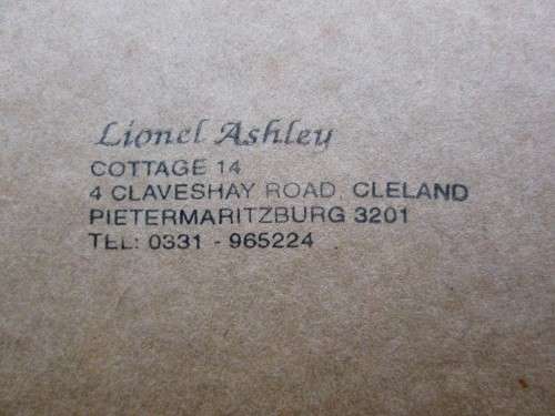 Lovely Lionel Ashley Numbered Art Print Framed In Board Print Size 16,5cm/11cm -Malachite Kingfisher