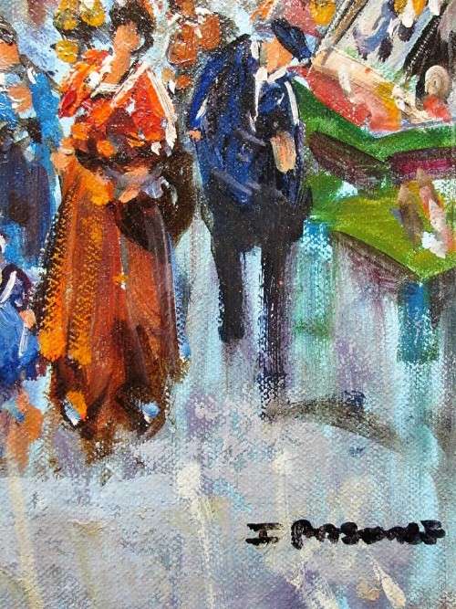 Absolutely Stunning Vibrantly Coloured, Large Oil Painting On Board - Painting Size: 75cm/54,5cm