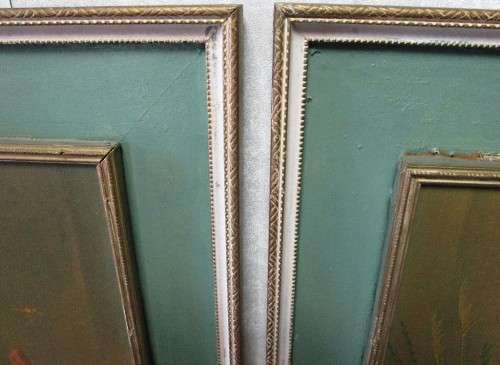 Popular Retro Kitsch Framed Vernon Ward Flamingo Prints - Total Size: 91cm/40cm