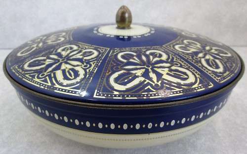 Decorative Tin Container Made In West Germany - 20,5cm/7cm