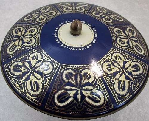 Decorative Tin Container Made In West Germany - 20,5cm/7cm