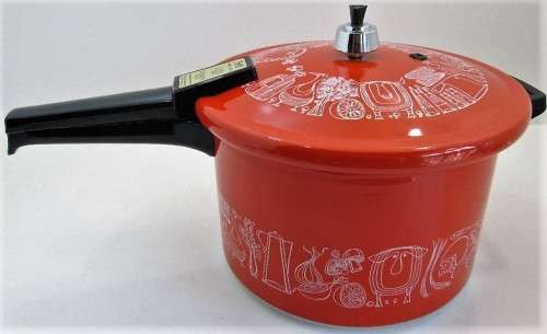 Presto Model 900A Vintage/Retro Orange Pressure Cooker - Excellent Condition!