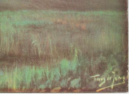 Vintage Tinus De Jongh Print On Board - 47cm/32cm