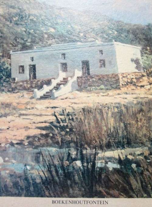 Beautiful Vintage Gabriel De Jongh Print - Boekenhoutfontein -Frame: 80,5cm/62cm; Picture: 58cm/38cm