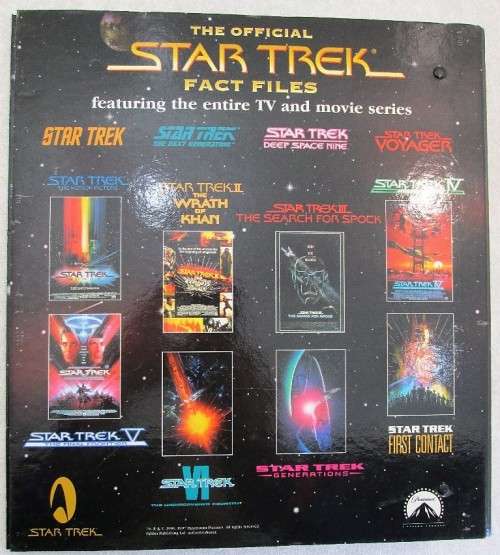 The Official Star Trek Fact Files File (Section 1 - Section 7)