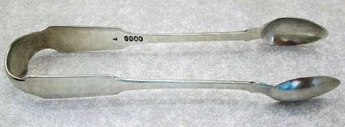 Hallmarked Dublin Silver Sugar Tongs Dated 1823! - Weight 46g