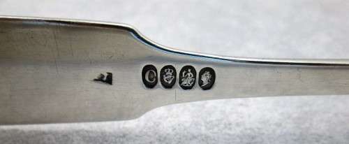 Hallmarked Dublin Silver Sugar Tongs Dated 1823! - Weight 46g