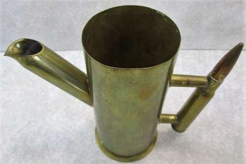 Superb Example Of Trench Art Teapot/Mug - Height 16cm; Base Diameter 8cm