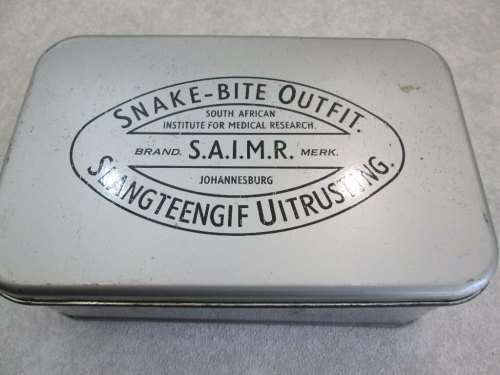 c1970's SAIMR Snake-Bite Outfit/Slangteengif Uitrusting - Tin+ Unused Contents (NB Expired!!!)