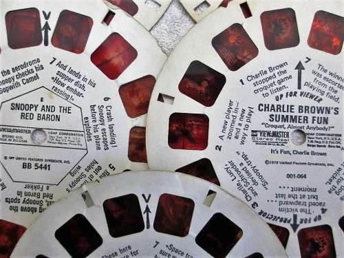 5X Vintage Assorted Cartoon GAF View-Master Reels