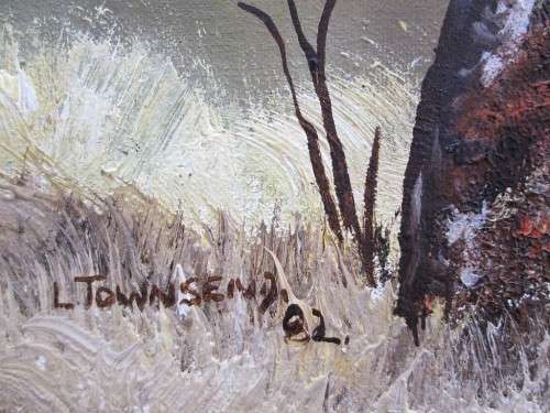 Beautiful Original L Townsend Painting - Frame: 75cm/57cm; Picture: 67cm/49cm - Lovely Condition