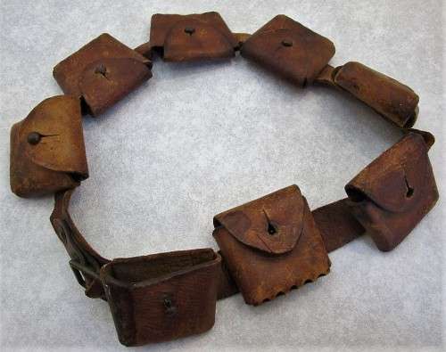 Great Find! Anglo-Boer War Belt/Bandolier - Waist Circumference 88cm; Pouch Size 7,5cm/7cm