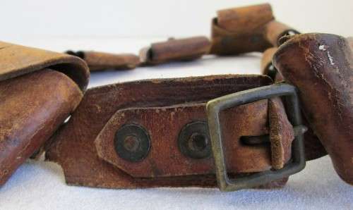 Great Find! Anglo-Boer War Belt/Bandolier - Waist Circumference 88cm; Pouch Size 7,5cm/7cm