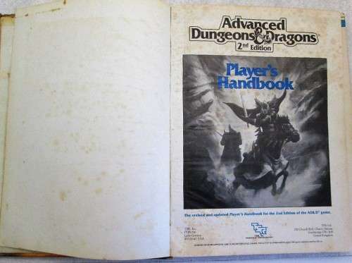 Advanced Dungeons & Dragons Player's Handbook, 2nd Edition - David "Zeb" Cook, 1989