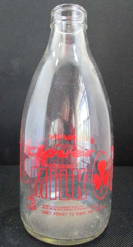 Vintage Clover Milk One Litre Bottle