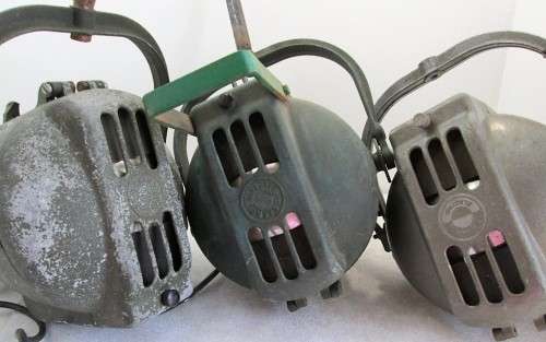 WOW WOW WOW Decorator's Item!!! 3X Vintage Strand Electric Stage Lights +/- 50cm/26cm/24cm