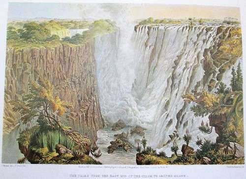 The Victoria Falls - Zambezi River - Full Set Thomas Bainbridge Lithographs, Books Of Zimbabwe, 1994