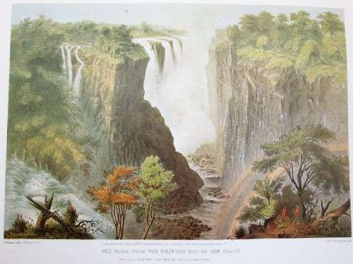 The Victoria Falls - Zambezi River - Full Set Thomas Bainbridge Lithographs, Books Of Zimbabwe, 1994