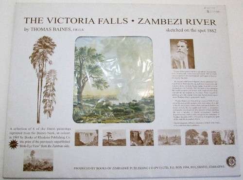 The Victoria Falls - Zambezi River - Full Set Thomas Bainbridge Lithographs, Books Of Zimbabwe, 1994