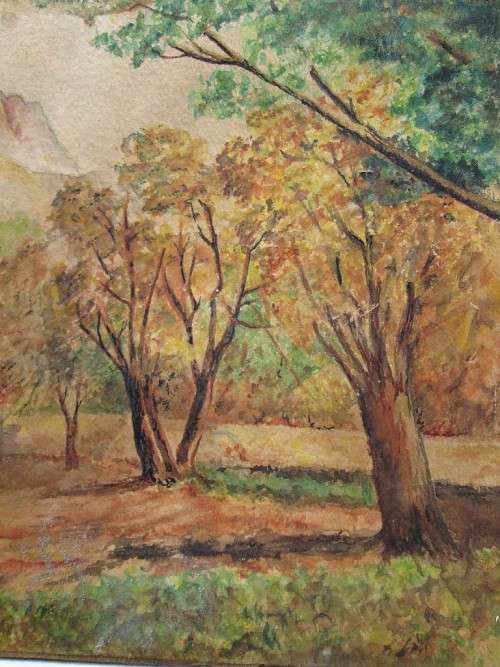 Beautiful Original Old Watercolour Painting - 31,5cm/22cm