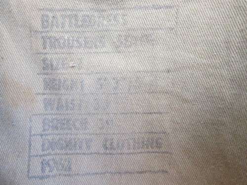 SADF 1961/62 Bunny Jacket And Pants