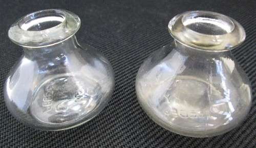Antique/Vintage Baby Feeder Lot: Griplight Glass Baby Bottle + 2X Maws Improved Dinky Feeder Bottles