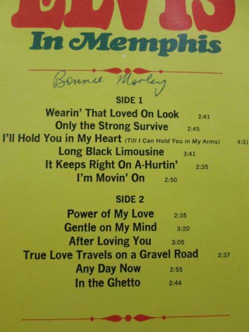 From Elvis In Memphis - RCA Victor, 1969 - 38-042